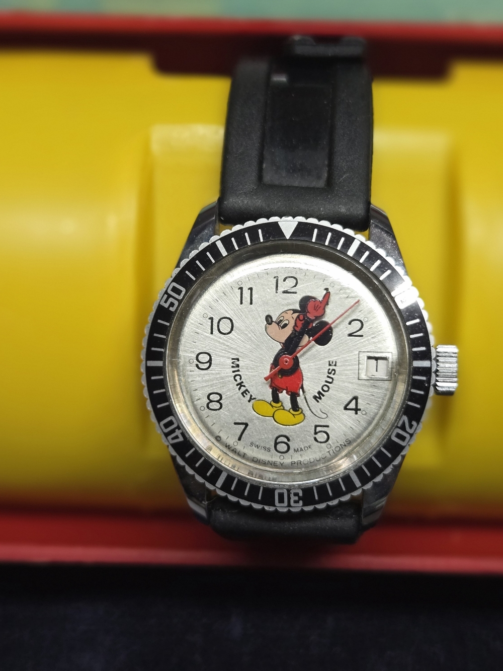 Disney Mickey Mouse Diver Watch By Bradley Time/ Elgin/ Helbros